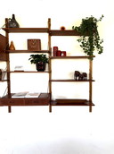 Vintage modular teak wall system, Denmark '60s