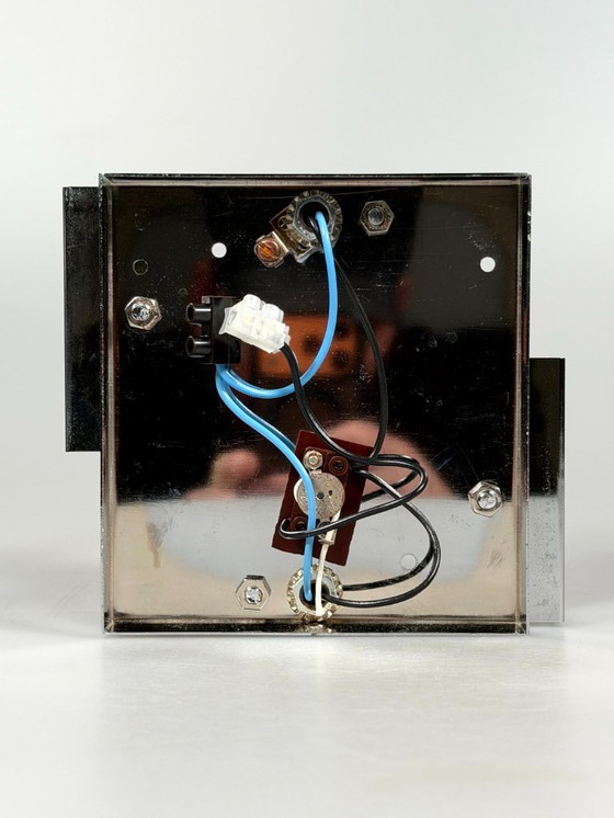 Image 1 of Lampada da parete Wall Scone anni '60/'70 di Kinkeldey Leuchten, design in vetro e cromo