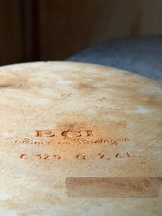 Vintage BCI Bretagne France Pear Shaped Baking Dish - Burnt Orange Glazed Ceramic - French Country Kitchen (photo 7 of 19)