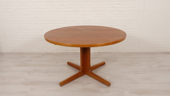 Image 1 of Vintage Round Dining Table | Teak | Extendable