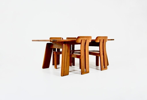 Dining set Sapporo By Mario Marenco for Mobilgirgi, 1970s
