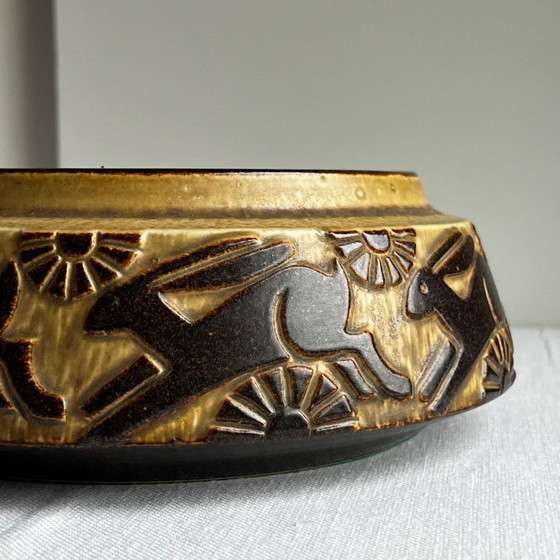 Image 1 of Modernistische keramische vaas van Marianne Starck voor Michael Andersen, Denemarken, jaren 1960.
