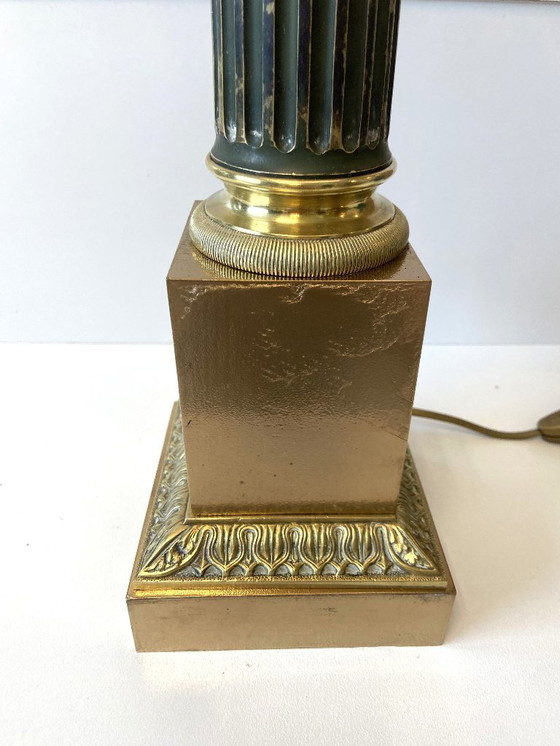 Image 1 of Large CARCEL Lamp in Gilt Bronze & Brass, Early 1800s Empire Period, France, Art