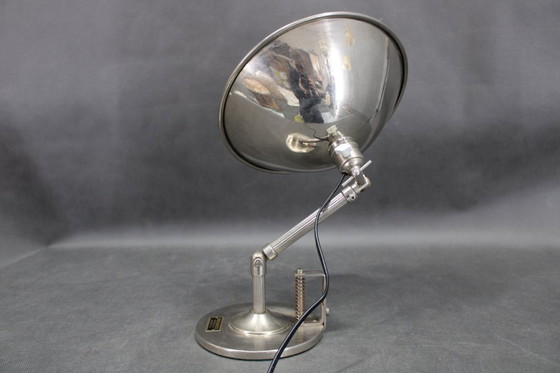 Image 1 of  1930 Verchroomde Tafellamp van Profundus, Oostenrijk