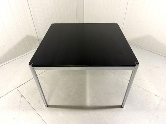 USM Haller Esstisch Fritz Haller 1980er Jahre – Esstische, Chrome, Wood (photo 4 of 20)