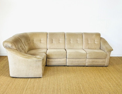 Sofá esquinero modular vintage, años 60, juego de 5