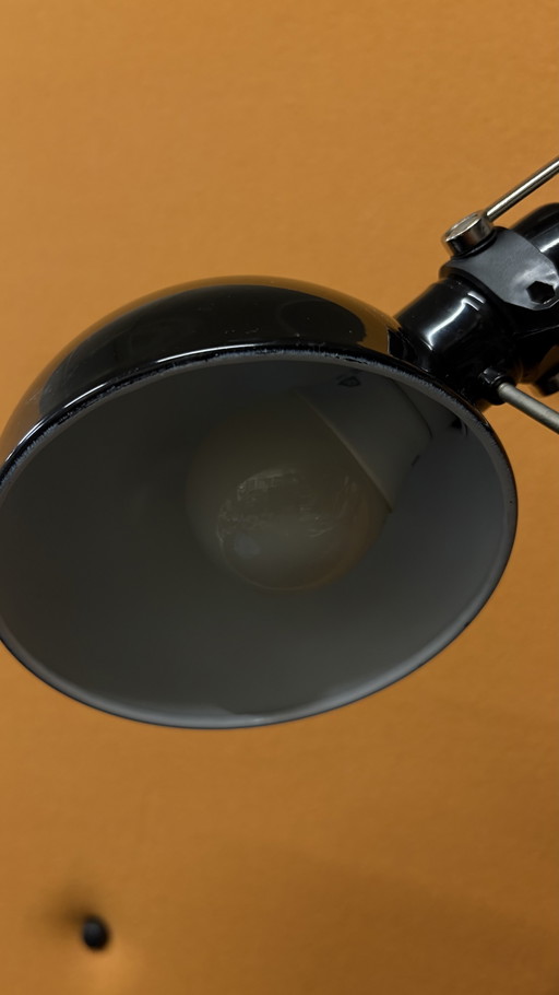 Lampe d'architecte vintage - noir mat, réglable avec base lourde