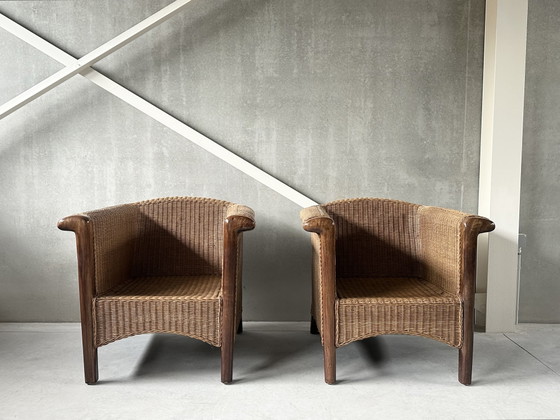Image 1 of Vintage rotan armchairs (2)