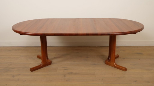 Vintage Extendable Round Dining Table | Dyrlund | Solid Teak | Danish | – eettafels, Wood