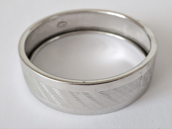 Image 1 of Friedrich Speidel - Bracciale vintage largo in argento