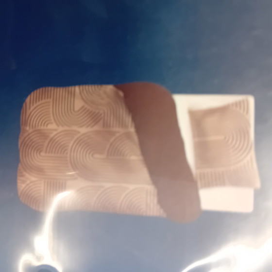 Image 1 of Copripiumino Auping con motivo "Onde di cedro" 140 x 220 cm