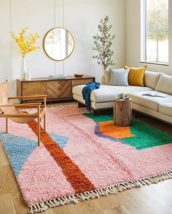 Traditioneller, handgeknüpfter quadratischer Naturwollteppich, 2,5 x 2,5 m – Accupunto, Teppiche & Läufer (photo 4 of 6)