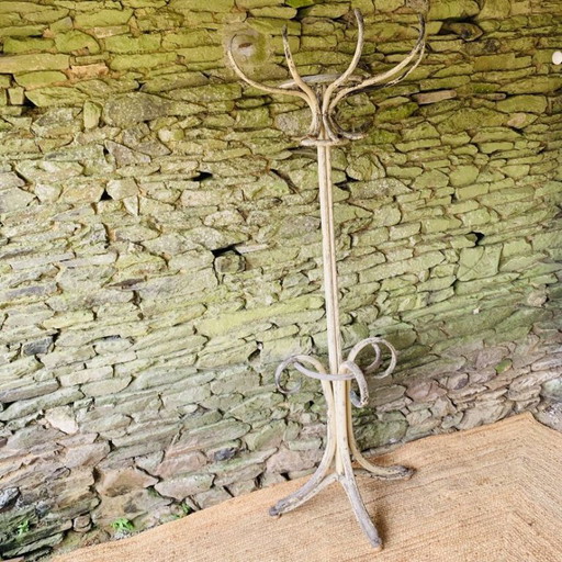 Appendiabiti a parete a pappagallo in legno curvato - Thonet - Modello n°1