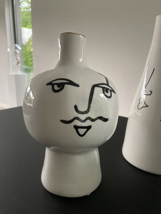 Set di tre vasi decorativi Palladier