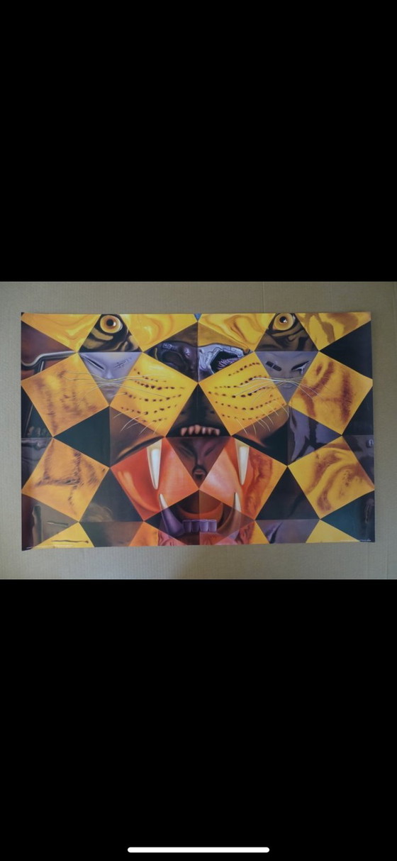 Image 1 of Cartel de Arte de Salvador Dalí – "El Tigre Real" – Edición Ricordi 2004.