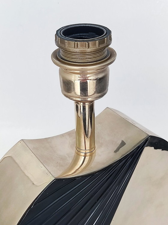 Tafellamp Hollywood Regency – Tafellampen, Textile, Metal (photo 16 of 19)