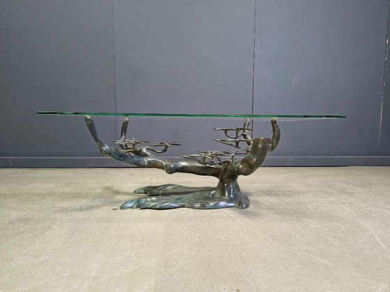 Image 1 of Table basse vintage bonsaï de Willy Daro, années 1970