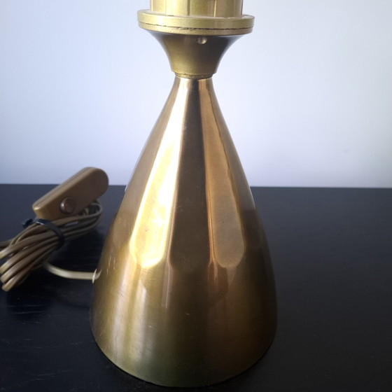 Image 1 of Vintage tafellampvoet art deco messing kleur