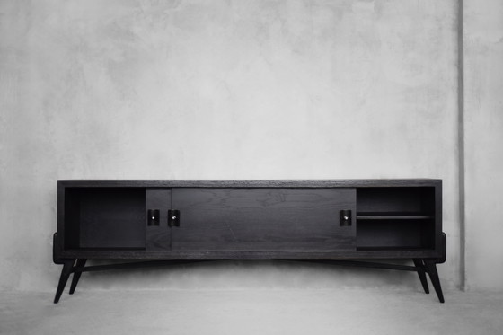 Image 1 of Vintage dark oak sideboard, 1960