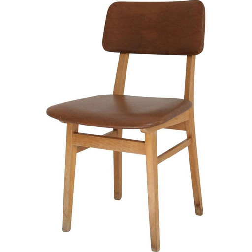 Vintage stoel in bruine kleur, jaren 1960