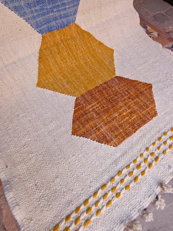 Image 1 of Tappeto marocchino Kilim a tessitura piatta 150 x 100 cm