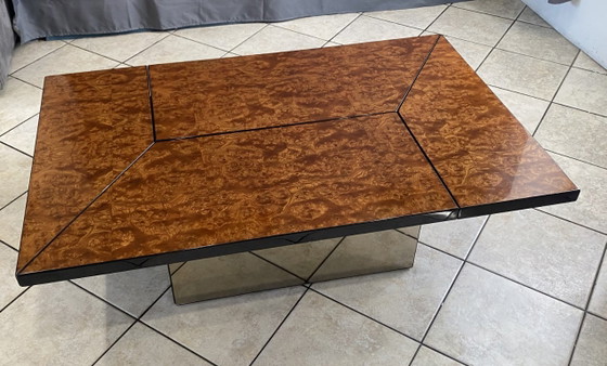 Salontafel Bar met Wortelnotenhout van Paul Michel voor Roche Bobois Vintage 1980 – Wood (photo 8 of 20)