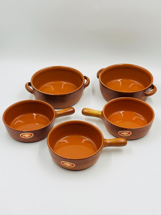 Set aus 5 Piral Albisola Terrakotta-Stücken