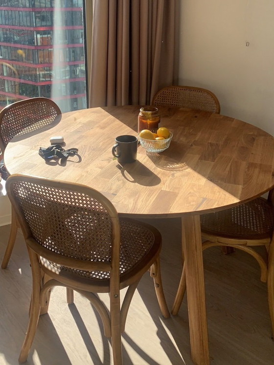 Image 1 of 4 sillas danesas de ratán y madera (NORDAL)