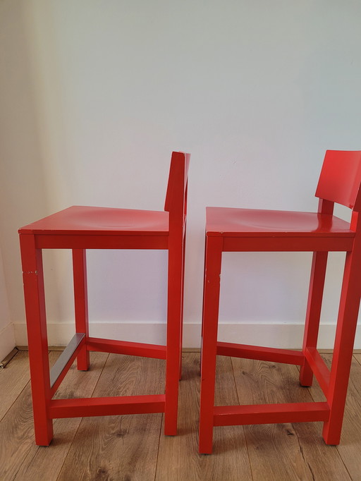 2 Moooi AVL Shaker Barstools, Van Atelier Van Lieshout