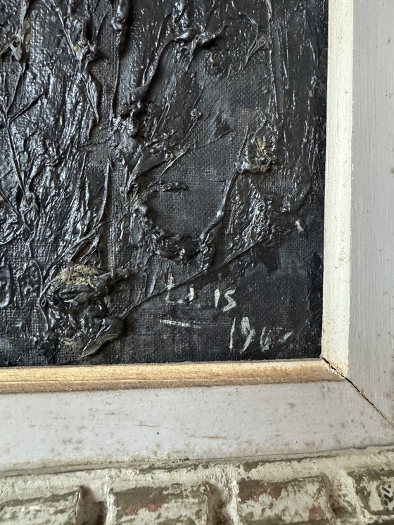 Image 1 of Expressionist still life painting from the 1960s
