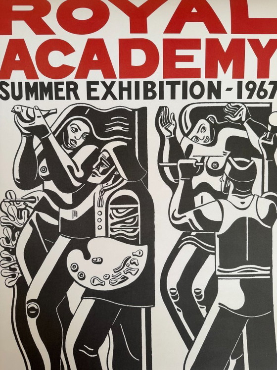 Image 1 of William Roberts (1895-1980), Ra Summer Exhibition (1967), Royal Academy Poster, Reprint Uk