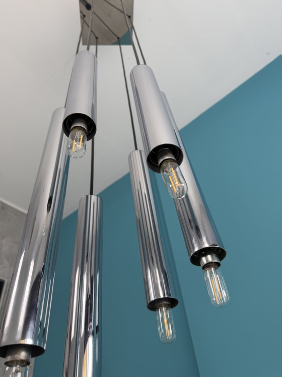 Image 1 of Hanglamp in ruimtetijdstijl van Motoko Ishii voor Staff, 170 cm, jaren 70.