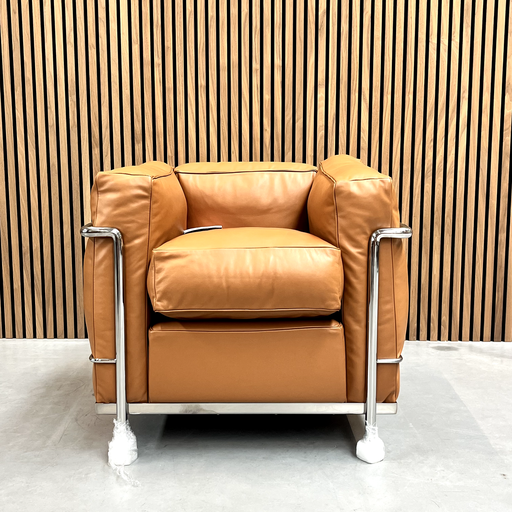 Cassina LC2 - Plumón de cuero Le Corbusier Cognac