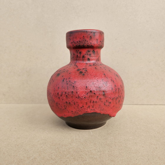 Image 1 of Carstens Tönnieshof Keramik 7608-20 rouge Vintage années 70 Fat Lava