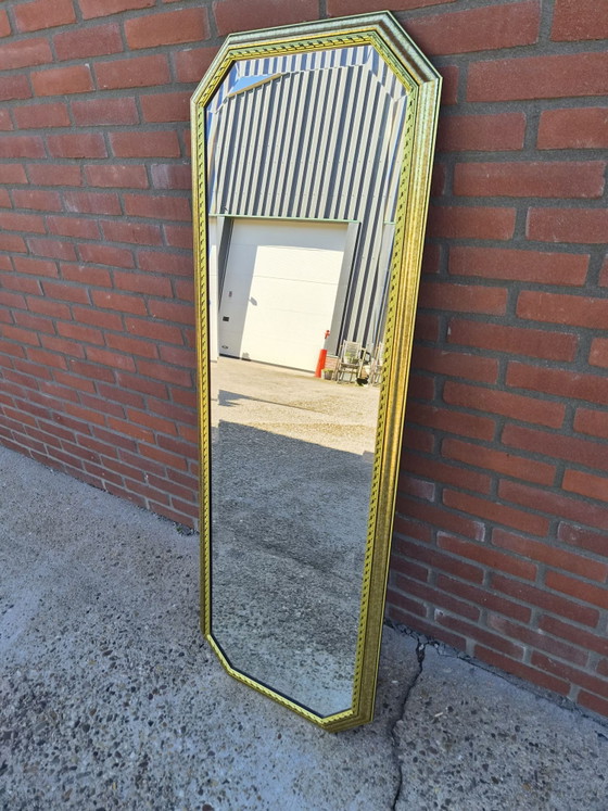Vintage Full-Length Mirror with Beveled Glass – Wood (photo 3 of 5)