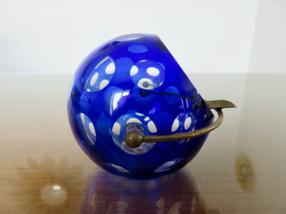 Image 1 of Posacenere Marita Voigt per Harzkristall, cristallo e ottone, Germania, 1970