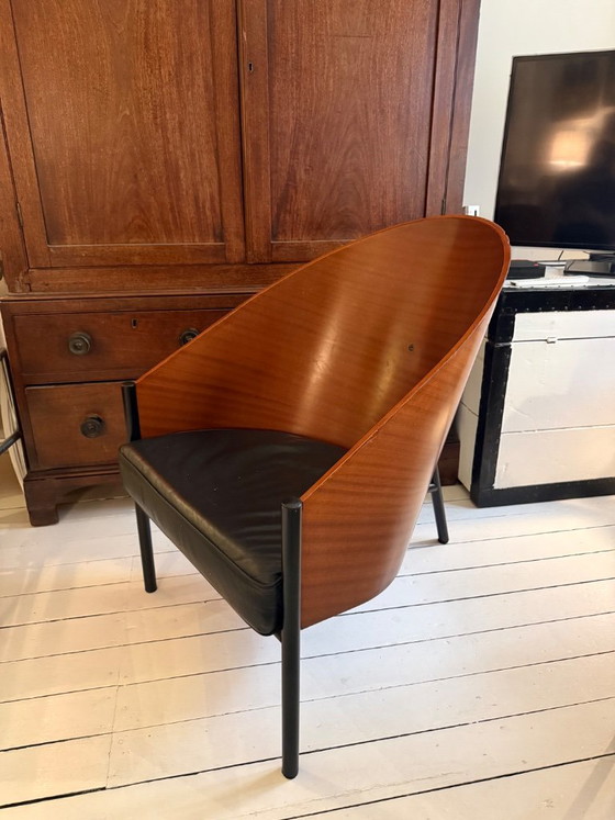 Philippe Starck Pratfall Armchair – Wood, Leather (photo 3 of 10)