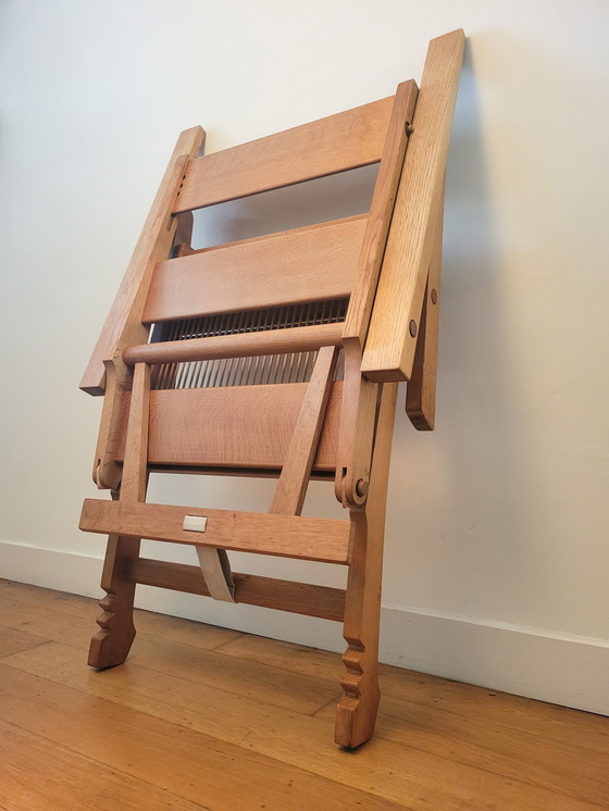 Image 1 of Fauteuil en Voetenbank van Hans J. Wegner voor AP Stolen