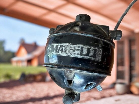 Image 1 of Vintage table fan by Ercole Marelli in black cast iron, 1940s