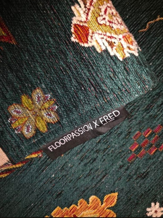 Image 1 of Fred van Leer Bolivian Etis Smaragd Green 55 -Tappeto di Fred van Leer