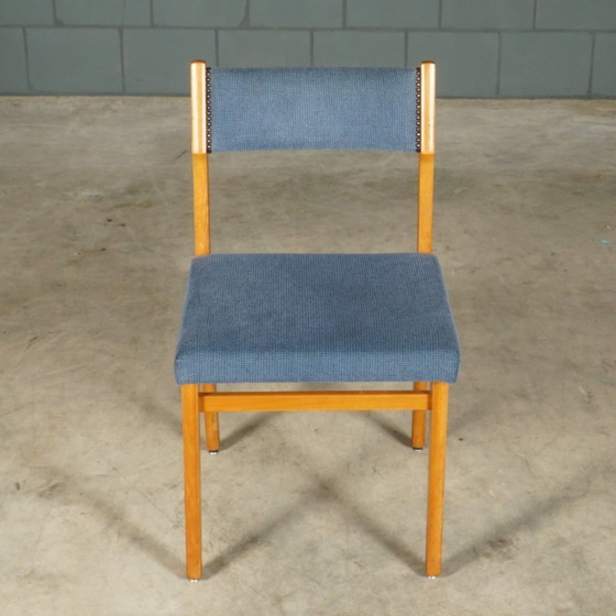 Image 1 of Set di 6 sedie da pranzo vintage – blu