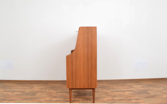 Image 1 of Mid Century Deense teakhouten secretaire van Gunnar Nielsen voor Tibergaard, 1960S.