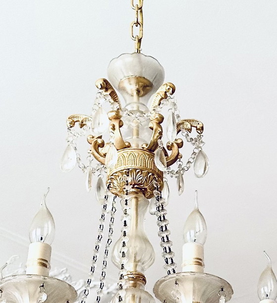 Kronleuchter – Crystal, Brass (photo 4 of 6)