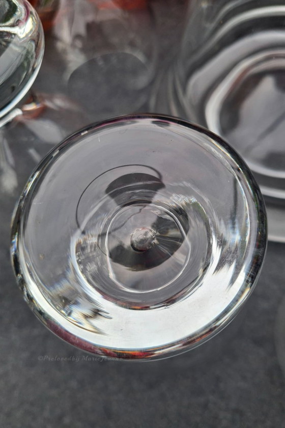 Image 1 of Pavel Hlava für Bohemia Crystalalex - Modell Gina- kleine Weingläser im 6er-Set mit schwerem Glasausgießer