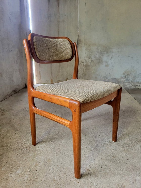 Image 1 of Set di 6 sedie da pranzo di Johannes Andersen per Uldum