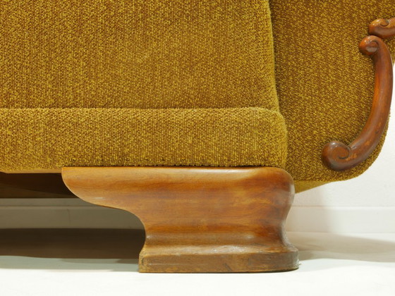 Image 1 of Vintage bank uit de jaren 50, Mid Century Modern, originele bank, Duitsland