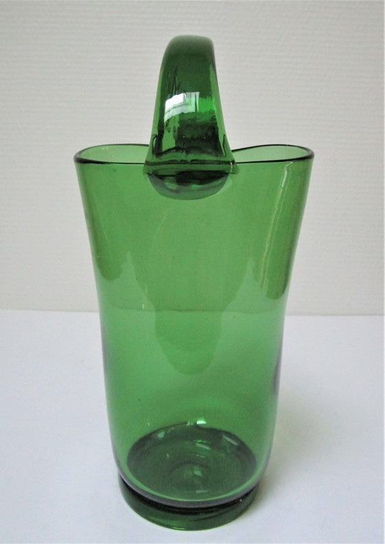 Image 1 of Pitcher empoli blown glass italy year 60