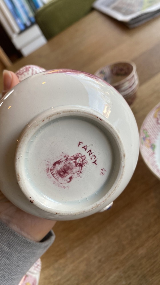Image 1 of Antiek Petrus Regout en co ‘Fancy’ servies 
