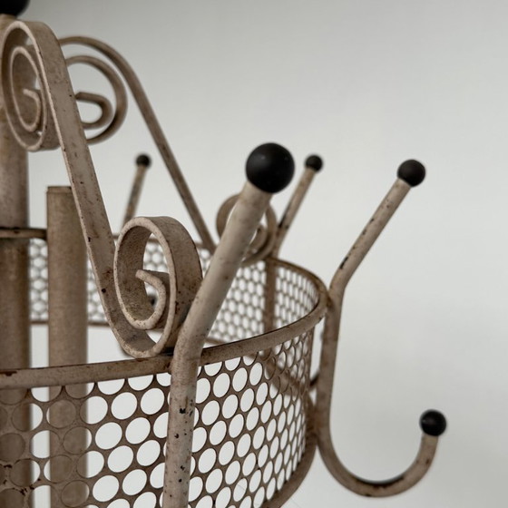 Image 1 of Appendiabiti da terra in ferro battuto 1950