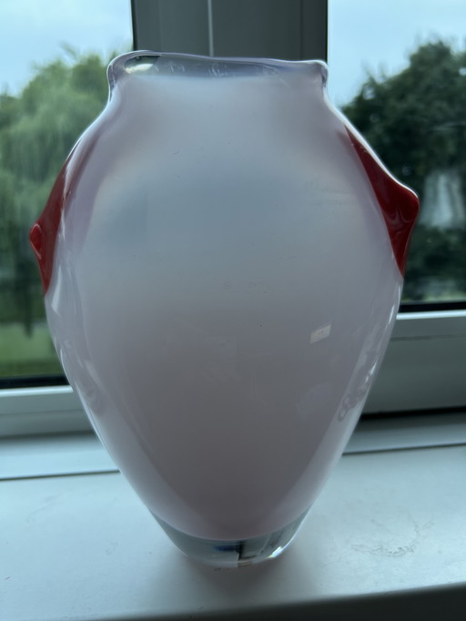 Jarrón de cristal Paul Spannenberg 2005 de Leerdam